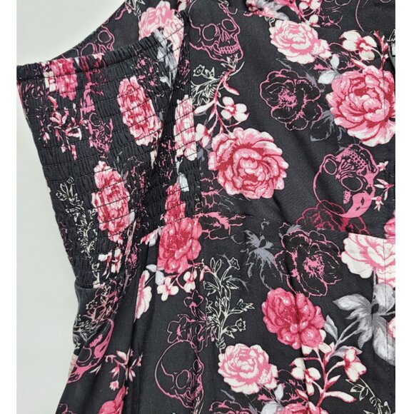 NWT Hot Topic Plus Size Skulls & Roses Cami Dress 20 - Picture 9 of 11